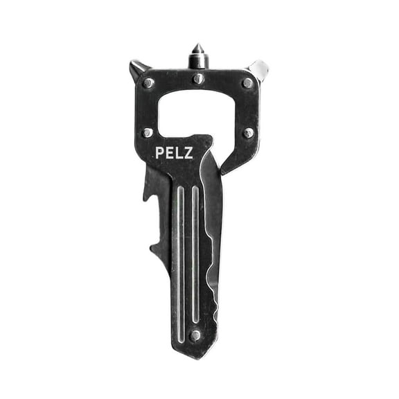 PELZ KeyTool SILVER – Compact Stainless Steel Keychain Multi-Tool for Men with Bottle Opener, Screwdrivers & Pry Tool – Lightweight, Durable EDC Gadget
