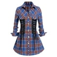 thumbnail image 5 of Rosegal Women's Plus Size Lace Up Plaid Shirt, 5 of 6