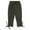 Green, variant on NAISIBABY Girls Cropped Pants with Lace-Up 8T, Elastic Waist Loose Fit Lightweight Casual Fashion Tapered Pants Brown(6-13T)