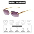 thumbnail image 4 of Gafas de Sol ADE WU Vintage Retro sin Montura con Marco Dorado para Mujer y Hombre, 4 of 7