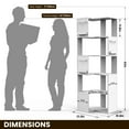 thumbnail image 3 of PamapicLife 63" Modern Corner Shelf with 5-Tier, Corner Cabinet Storage, 3 of 8