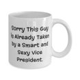 thumbnail image 2 of Funny Husband 15oz Mug, Sorry This Guy Is Already Taken by a Smart and Sexy Vice, Unique Idea for Husband, Valentine's Day, 2 of 2