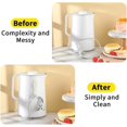 thumbnail image 2 of 12Pcs Cord Organizer Clips for Appliances, Transparent Kitchen Appliance Adhesive Cords, 2 of 5