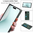 thumbnail image 5 of for iPhone 16 Plus/Apple 16 Plus 6.7" Crossbody Wrist Strap Wallet Case with Cash Change Slot, Removable Adjustable Shoulder Lanyard PU Leather Cover for Apple iPhone 16 Plus XK-Green, 5 of 18