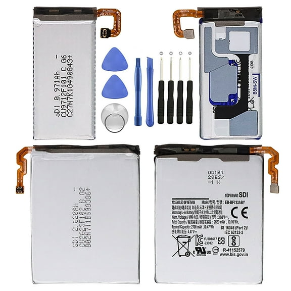 KIQ 3.88V 3591mAh Li-Ion Replacement Battery Compatible with Samsung Galaxy Z Flip5(EB-BF732/733ABY)(2 Piece Set)