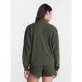 thumbnail image 4 of Avia Women's and Women's Plus Ribbed Ottoman Quarter Zip Sweatshirt, Sizes XS-4X, 4 of 6