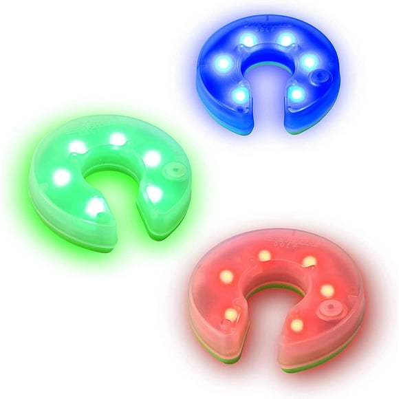 GoSports Éclaire les Lumières de Trou de Golf 3 Pack - Idéal pour le Jeu de Golf à Faible Luminosité, la Pratique de Mise, la Pratique d'Écaillage et Plus Encore