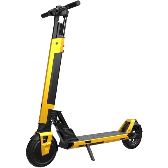Hiboy NEX5 Electric Scooter, 19 MPH & 34 Miles Long-Range, Detachable Battery, Folding Electric Scooter for Adults with 350W Motor, 8.5 inch Solid Tire, Yellow
