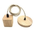thumbnail image 5 of Fzaqwen Pendant Light Cord E27 Socket Retro Style for Cafe Hotel (Bulb Not Included) Square, 5 of 9