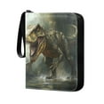 thumbnail image 2 of Game Card Storage Bag Collectible Trading Card Albums The 4-Pocket Card Binder With 50-Page Sleeve Can Hold 400 Game Cards Super Cool Dinosaur, 2 of 6