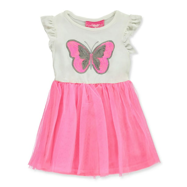 Girls Pink - Girls Pink Girls' Butterfly Dress (Infant) - Walmart.com ...