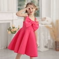 thumbnail image 2 of Girl Sleeveless Bowknot Dress Princess Birthday Party Wedding Ball Gown 3-8Y, 2 of 6