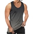 thumbnail image 4 of Fnooota Men's Tank Tops, Sleeveless Casual Muscle Gradient Print Summer Shirts Multicolor Size M, 4 of 4