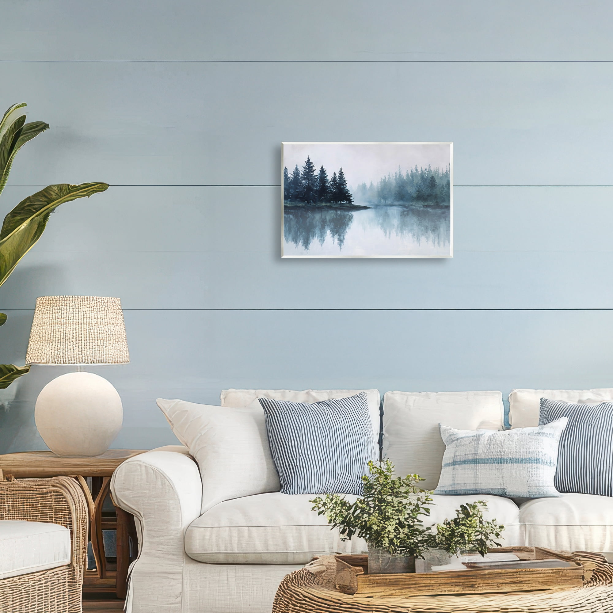 Stupell Industries Indigo Tree Reflections Wall Plaque Art, design by Jacky Ngan
