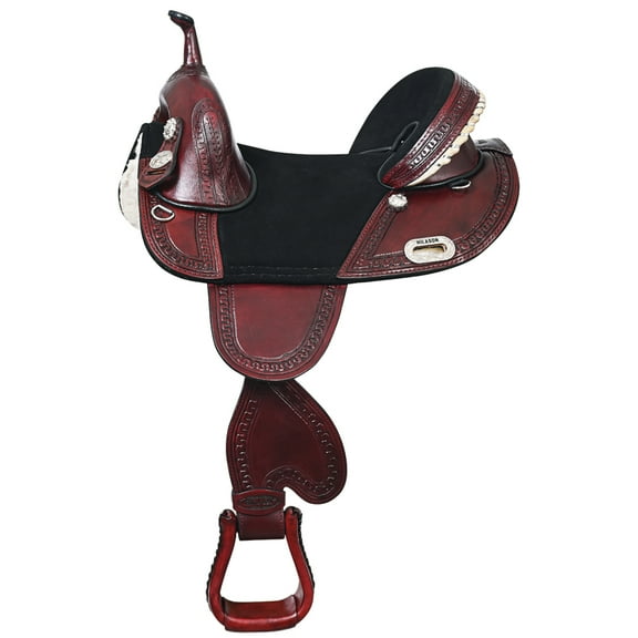 HILASON Western Horse Saddle Treeless Trail Genuine American | for Horses Leather