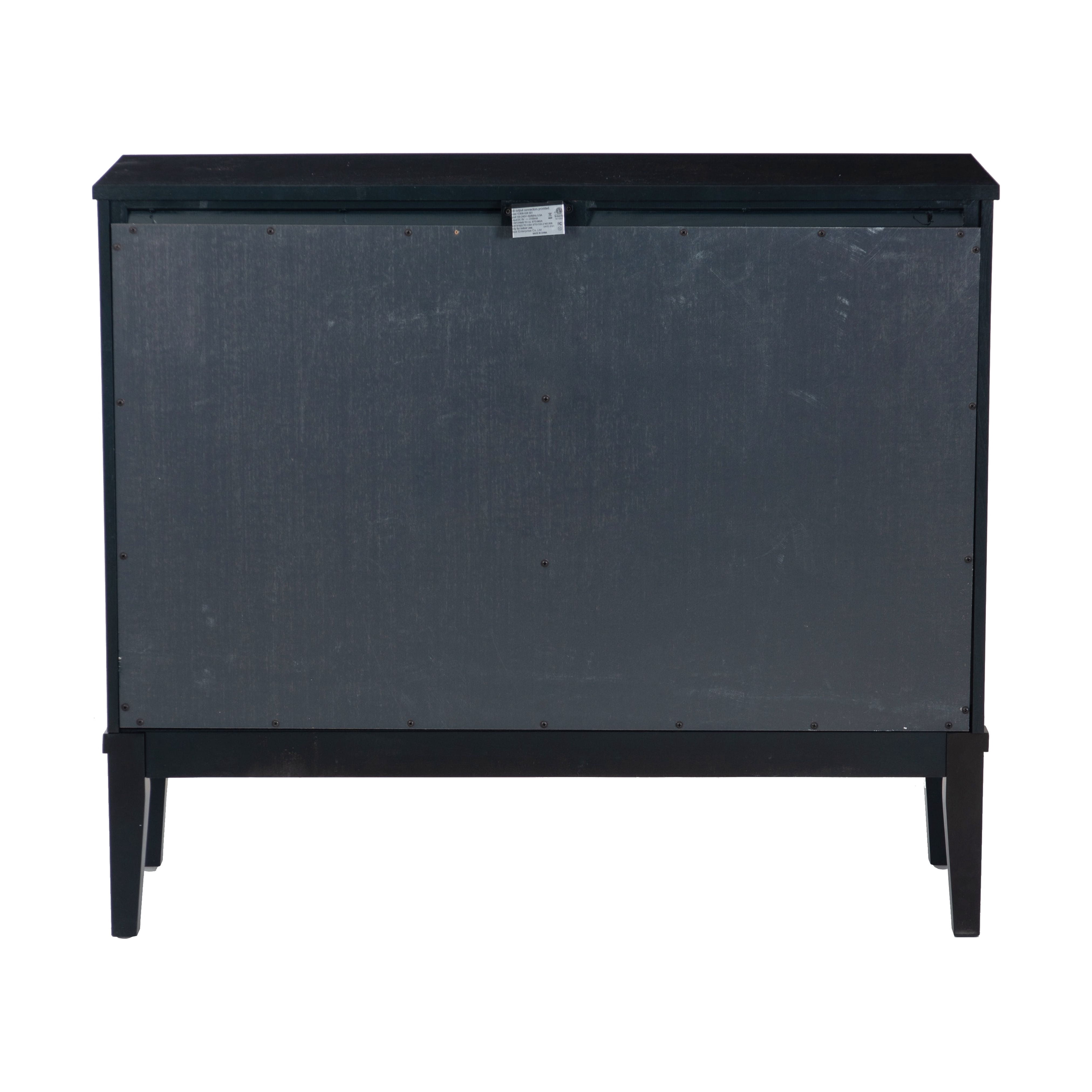 Powell Quentin 2-Sliding Door Accent Cabinet, Midnight Blue
