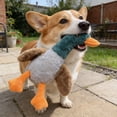 thumbnail image 2 of Hioecau Dog Plush Toy Interactive Squeaky Stuffed Animal Toy Soft Duck Rabbit Donkey Dog Chew Toy for Heavy Chewers Small Medium Large Dogs Fetch Lovers, 2 of 8