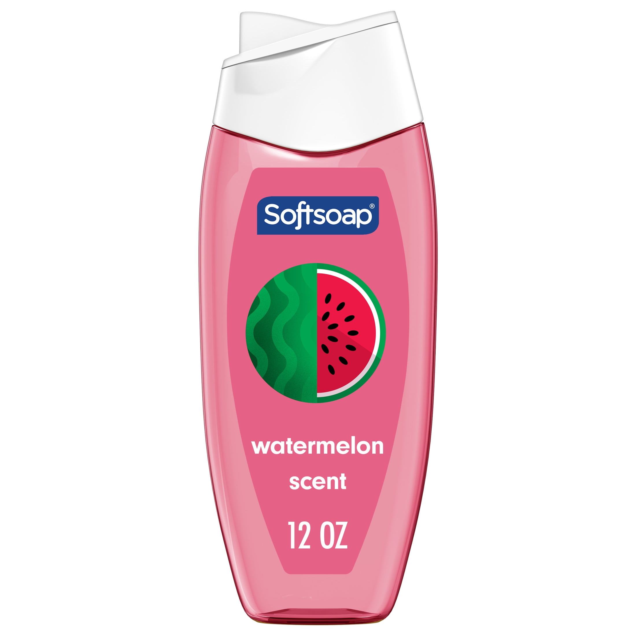 (6 pack) Softsoap Moisturizing Body Wash, pH Balanced, Paraben Free, Watermelon Scent, 12 fl oz