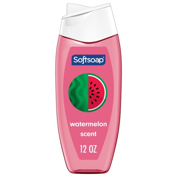 Softsoap Moisturizing Body Wash, pH Balanced, Paraben Free, Watermelon Scent, 12 fl oz