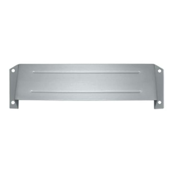 Letter Box Hood, Satin Chrome - Solid