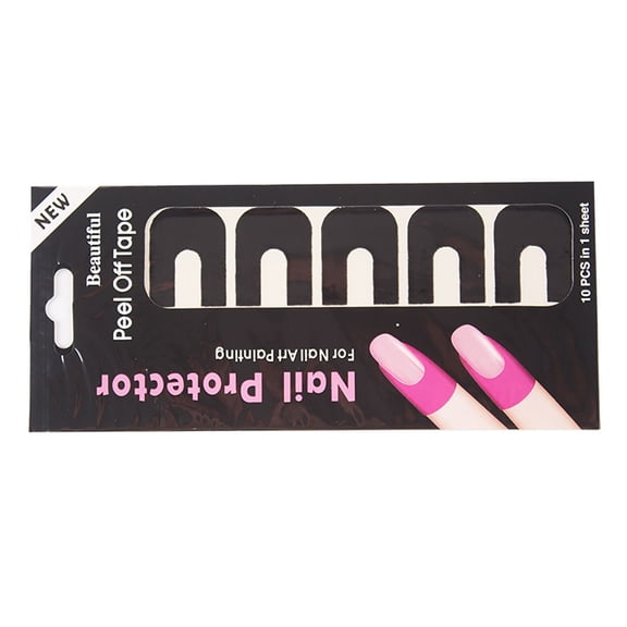 Nail Anti‑Overflow Tape - Nail Polish Protector Stickers Soft Nail Protectors for Gel Polish Spills and Comfortable Fit for Manicure Art, Nail Art, Nail Patch, Easter, St. Patrick' Makeup Organizers