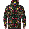 thumbnail image 7 of Naloa Mexican Flower 2 Men's Casual Hooded Collar Drawstring Hoodies Pullover Sweatshirts Casual Long Sleeve Shirts-4X-Large, 7 of 7