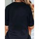 thumbnail image 2 of [Short Sleeve Crew Neck Casual Tee] Regular Size Casual T-Shirt for Women, Cotton Blend, Crew Neck, Short Sleeve, Slight Stretch, Knit Fabric, Oversized Pullover with Geometric Pattern and "Mom Nana, 2 of 6