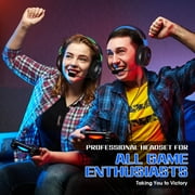 Gaming Headset Wired for PS5,Xbox One Xbox Series X|S,PS4,Switch,Mobile/PC,Over Ear Gaming headphones with Mic,40mm Speakers,3.5mm,Blue
