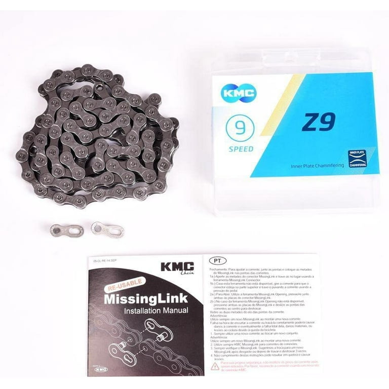 KMC Z9 9 Speed Bike Chain 116 Links, Fit Shimano SRAM