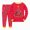 X106-Red, variant on NOLDARESToddler Christmas Pajamas Pjs Set Boys Girls 2pcs Nightwear Long Sleeve Sleepwear Sets Xmas Jammies X106-Blue