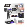 thumbnail image 1 of 21V Cordless Power Drill Set Electric, Cordless Screwdriver Drill Set, 25 1 Torque, Li-Ion Battery&Fast Charger, 3/8" Keyless Chuck Driver Tool, LED Work Light, For Home And Garden DIY Project Kit, 1 of 8
