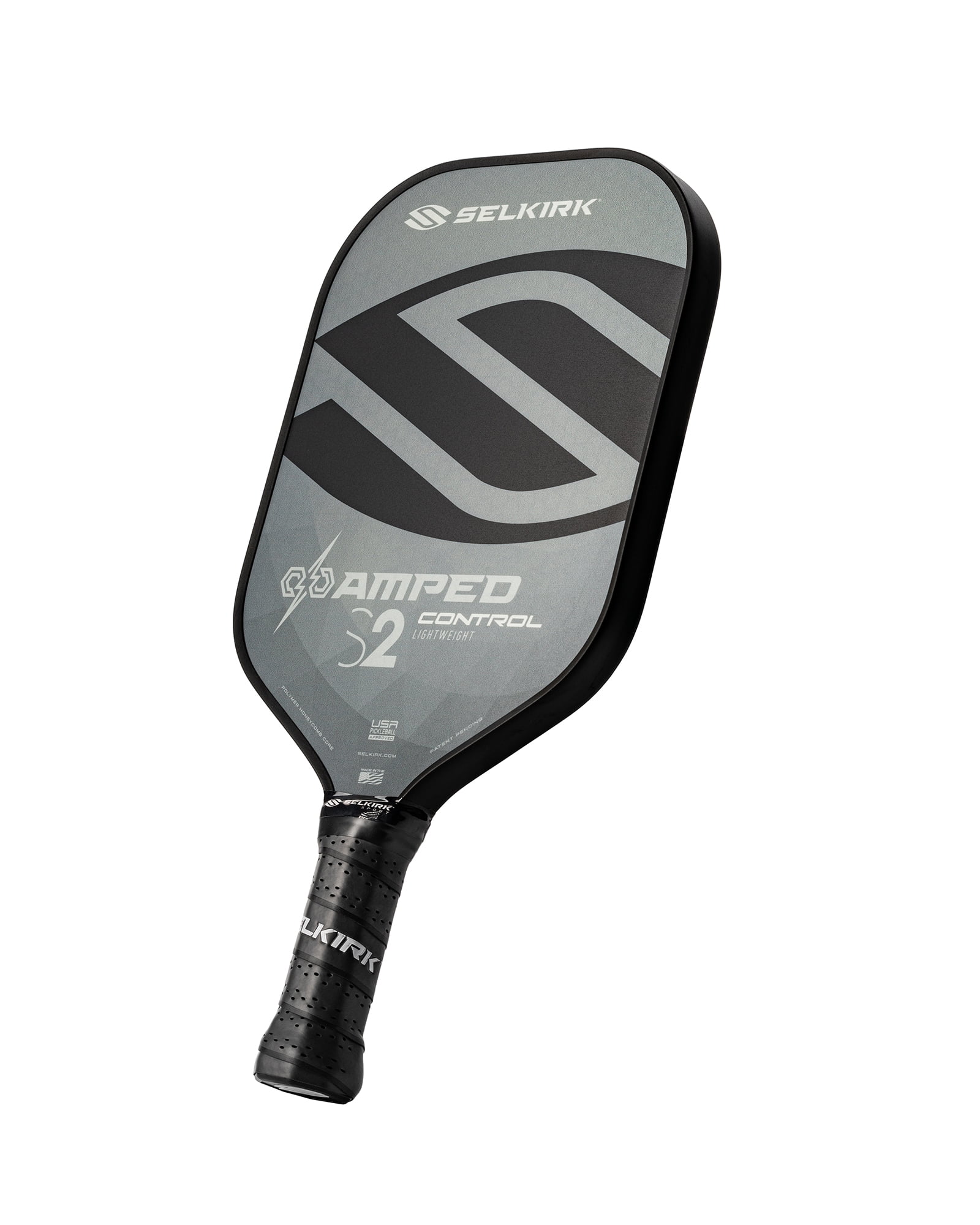 Selkirk Amped Control S2 Pickleball Paddle – Lightweight Composite Paddle for Spin & Control – USAPA Approved – for Beginner to Advanced Players, Indoor & Outdoor Use
