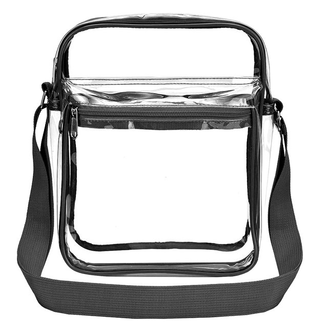 Guardurnaity Bolso de hombro transparente de PVC, bandolera impermeable, doble cremallera, informal, de gran capacidad, portátil, para hombres y Type2 NO2