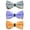 03(Light Gray+Light Purple+Orange), variant on 3 Packs Men Metal Flower Faux Leather Bowtie Wedding Party Tuxedo Bow Neck Tie