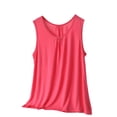 thumbnail image 5 of Horkkom Plus Size Tank Tops for Women Wide Strap Crew Neck Sleeveless Tops Loose Summer Flowy Tank Tops,XL-6XL, 5 of 9
