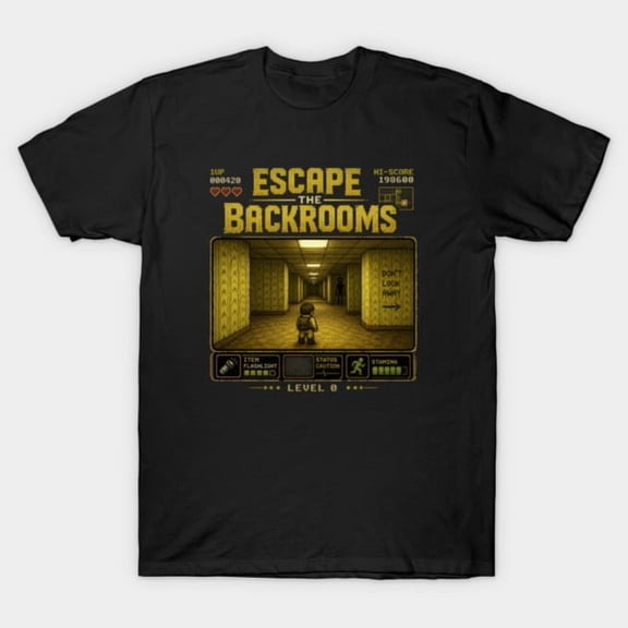 Escape The Backrooms T-Shirt Sizes S-5Xl GooGate