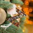 thumbnail image 6 of Nmdmisc Christmas Tree Book Ornaments Letter Shaped Bookshelf Pendant, Book Lovers Librarian Ornament for Christmas Acrylic Ornament Book Lover Gift (Z), 6 of 8