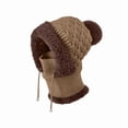 thumbnail image 4 of TRUBKH Beanie for Women Cute Beanie Elasticity Soft Knit Hats for Women Warm Hat Winter Beanie Lightweight Beanie Lined Beanie Cable Knit Beanie Slouchy Beanie Winter Hats for Women Beige One Size, 4 of 6