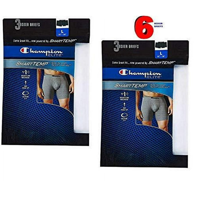 Champion men's 6 pack store smart temp boxer brief