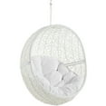Modway Hide Outdoor Patio Swing Chair With Stand in White