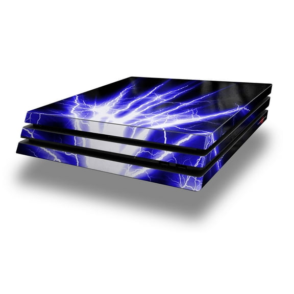 WraptorSkinz PS4 Pro Skin Wrap Lightning Blue - Decal Style Skin fits Sony PlayStation 4 Pro Console