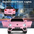 thumbnail image 4 of Costway 12V Kids Ride On Car Licensed Volkswagen Beetle w/ Remote Control & Music Pink, 4 of 9