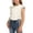 White, variant on OGLCCG Girls Tees Shirts Cute Crew Neck Ruffle Sleeve Side Drawstring T Shirts Kids Teens Solid Casual Summer Ruched Crop Tops 2-10 Years