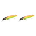 thumbnail image 2 of Yuarrent Señuelo artificial Swimbait Hook Hard Bait 3D Eyes Señuelo de hundimiento lento Crankbait Aparejos de pesca, Tipo C C 2piezas Yuarrent CBP151162, 2 of 6