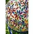 thumbnail image 3 of 10" Mosaic Glass Gazing Ball, Multicolored Flowers, 3 of 6