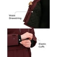 thumbnail image 4 of Wantdo Women's Winter Jacket Waterproof Winter Coat Quilted Puffer Jacket Wine Red L, 4 of 10