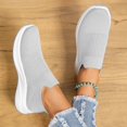 thumbnail image 6 of AUDeals Women's Slip On Sneakers, Lightweight Breathable Walking Shoes with Non Slip Comfort for Travel and Work (Grey, 6.5), 6 of 8