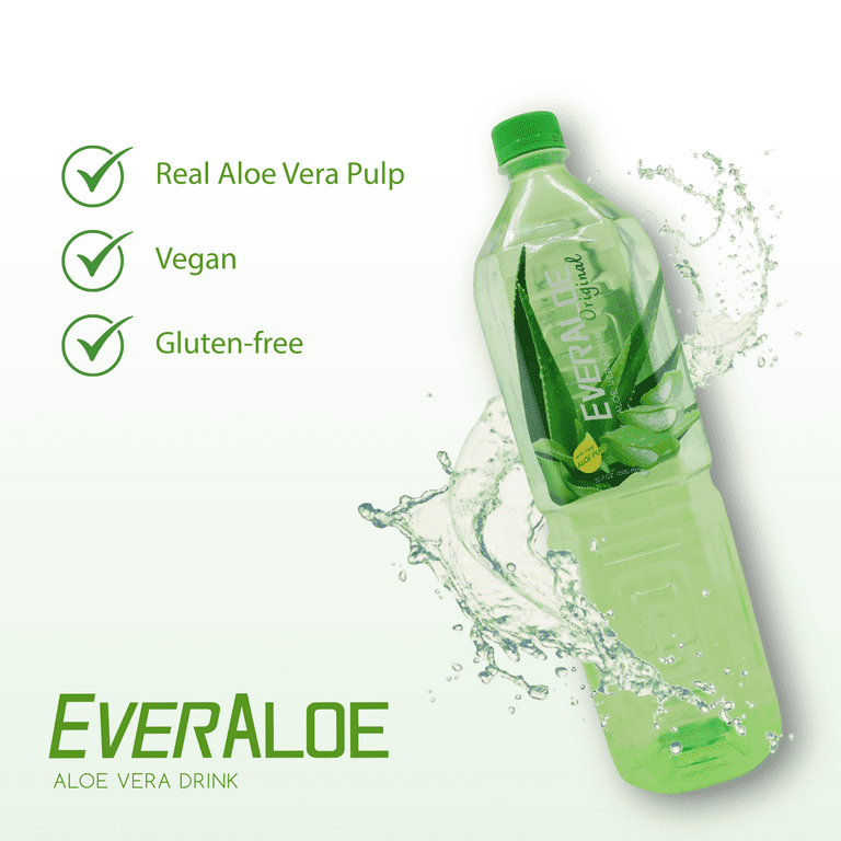 Everaloe Original Aloe Vera Drink, 50.7 fl oz (Pack of 1) | Aloe Vera Juice