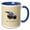 Blue/White, variant on 3drose, and Pigs Might Fly Funny Animal Photo Vector, 11oz Two-tone Blue Mug