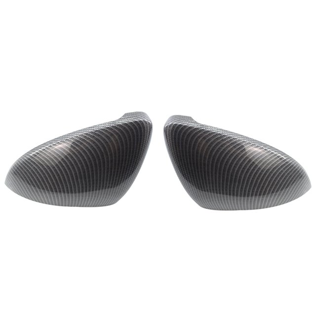 Speravity 2 uds. Tapas de cubierta de espejo lateral con aspecto de espejo retrovisor negro para Golf 7 MK7 7,5 GTD R GTI 5G0857537E accesorios Bombillas para automóviles No.06 Speravity VI001331-06B